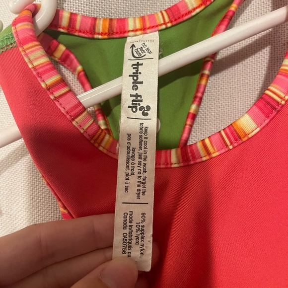 triple flip athletic wear girls size 6 top and skirt set - Picture 3 of 4